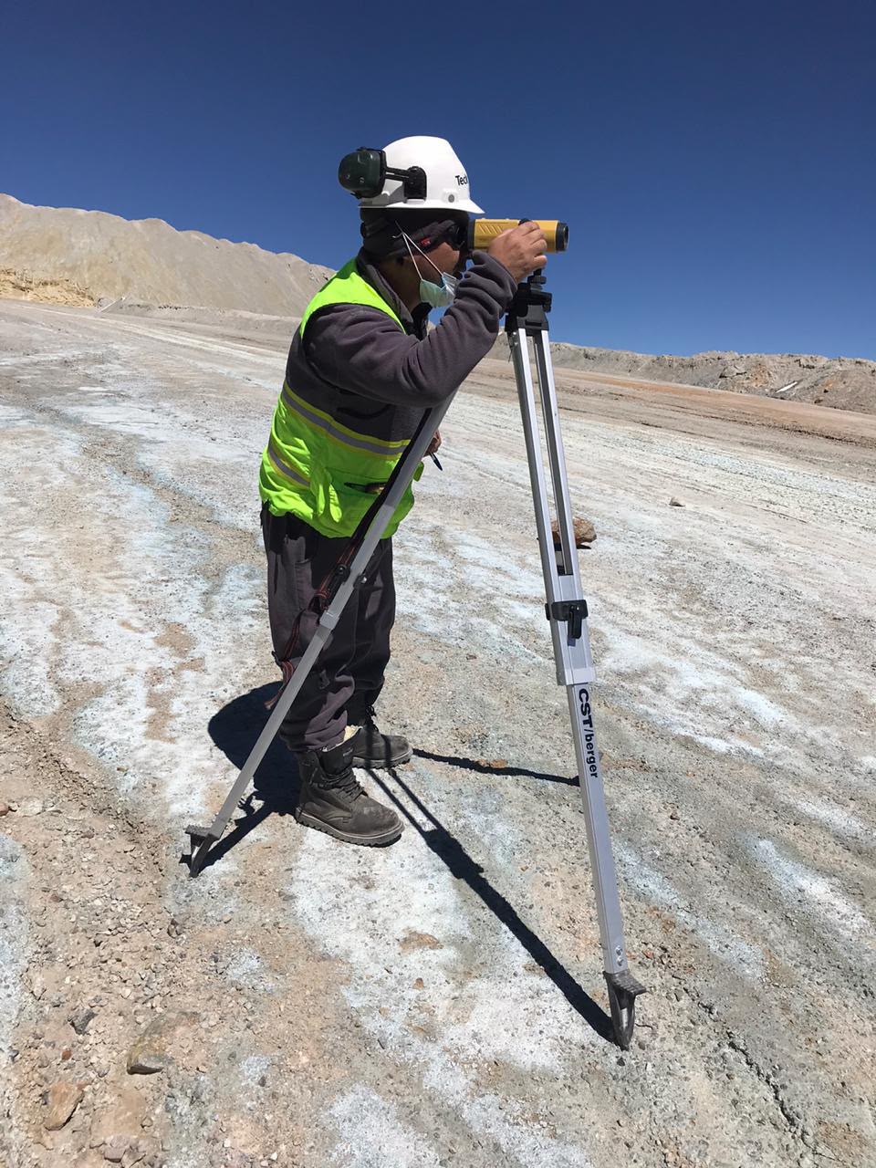 Topografía en terreno minero
